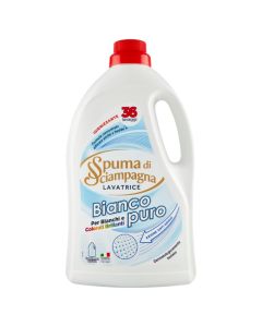 Спума Ди Шампаня Бианко Пуро, течен перилен препарат за бели и цветни дрехи, 36 пранета 1.62л