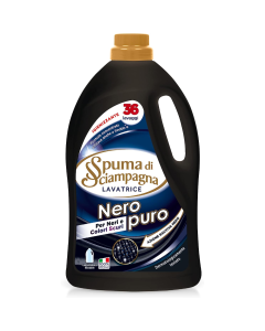 Спума Ди Шампаня Неро Фибра, течен перилен препарат за черни и тъмни дрехи, 36 пранета 1.62л